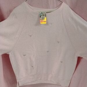 PINK Victoria's Secret Pink Heart Sweatshirt, NWT